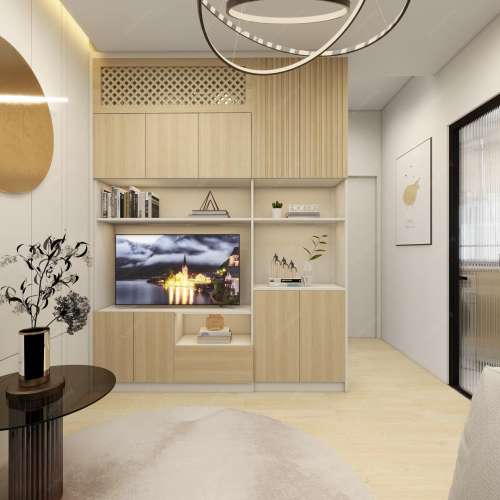 電視櫃 | 訂造櫃包上門安裝本地師傅家具訂做C字櫃慳位傢俬訂做裝修裝飾工程