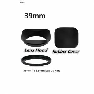 39mm Square Metal Screw-in Standard Lens Hood Set 方形金屬遮光罩