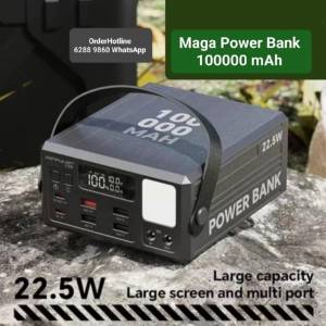 特大容量移動電源充電寶100000mAh.高速充電30w/22.5w PD. Mega Power Bank