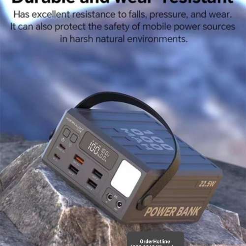 特大容量移動電源充電寶100000mAh.高速充電30w/22.5w PD. Mega Power Bank