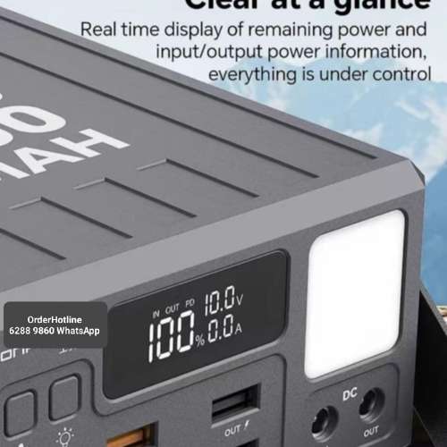 特大容量移動電源充電寶100000mAh.高速充電30w/22.5w PD. Mega Power Bank