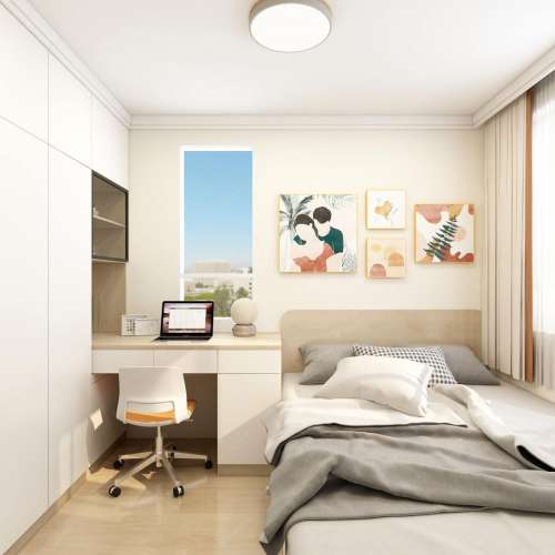 地台床主人睡房設計床頭櫃訂造深圳訂做家俱衣櫃書櫃組合	北歐實木衣櫃	全屋家居訂造...