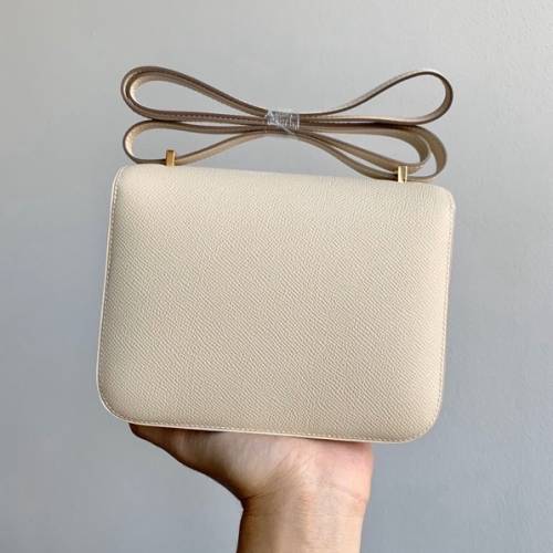 HERMES爱马仕Constance 19 康康金扣 Epsom牛皮单肩斜挎包迷你女款