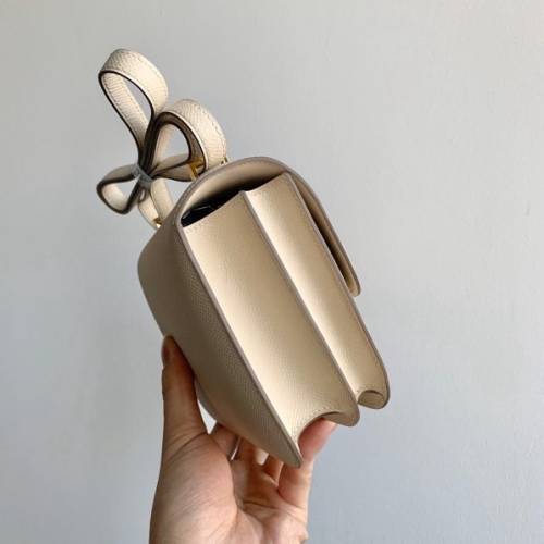 HERMES爱马仕Constance 19 康康金扣 Epsom牛皮单肩斜挎包迷你女款