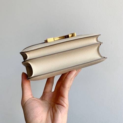 HERMES爱马仕Constance 19 康康金扣 Epsom牛皮单肩斜挎包迷你女款