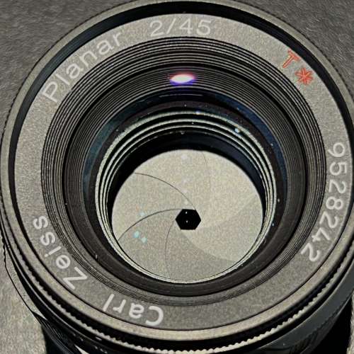 Funleader Contax G 45mm f2 lens black chrome lens converted For Leica M mount