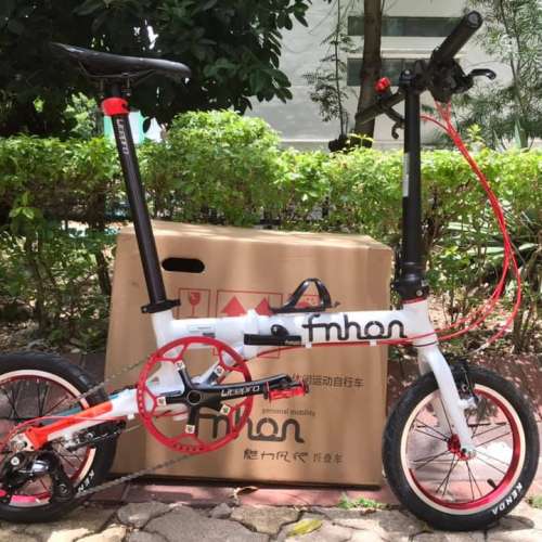 FNHON 1402 二代 FGA 1403 鋁合金車架 外3速 14吋 折叠車 送叮叮水架前後蛙燈