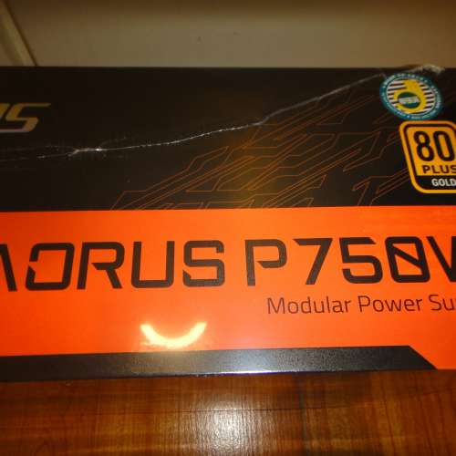 全新 Gigabyte AORUS P750W 80+ 金牌 全模組化火牛 保養期內
