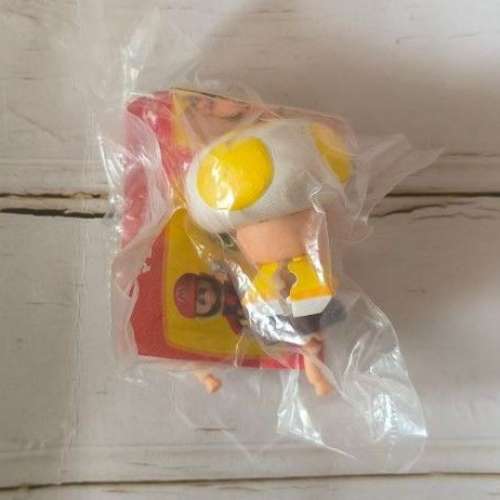 全新 Nintendo SUPER MARIO Red Toad Yellow Toad 蘑菇人 公仔
