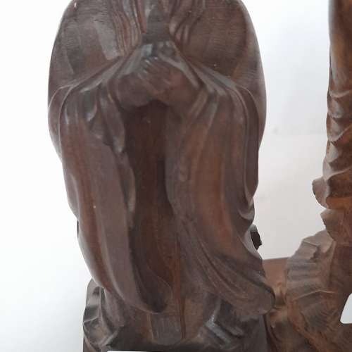 沉香木雕，孔子/佛公/觀音。每件價錢如照片顯示。兩件八折三件七折。清理存貨歡迎出...