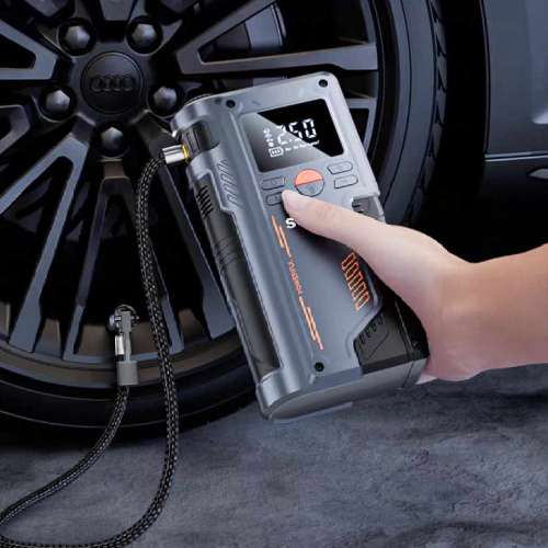 New汽車3in1救車過江龍爆呔電動充氣泵充電寶Jump starter power bank#Electric pump