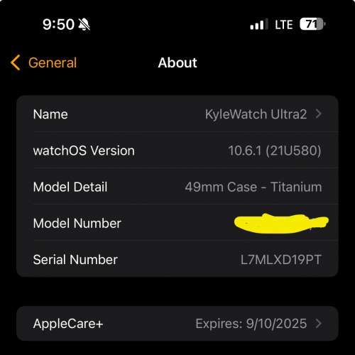 Ultra2 有Apple care