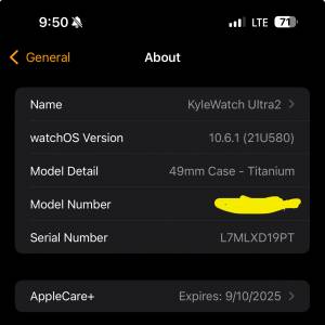 Ultra2 有Apple care