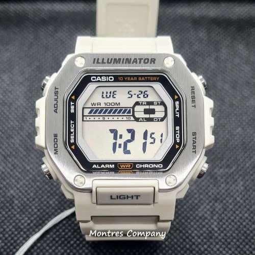 Montres Company 香港註冊公司 (31年老店) 卡西歐 CASIO 不鏽鋼錶帶 100米防水 MWD...