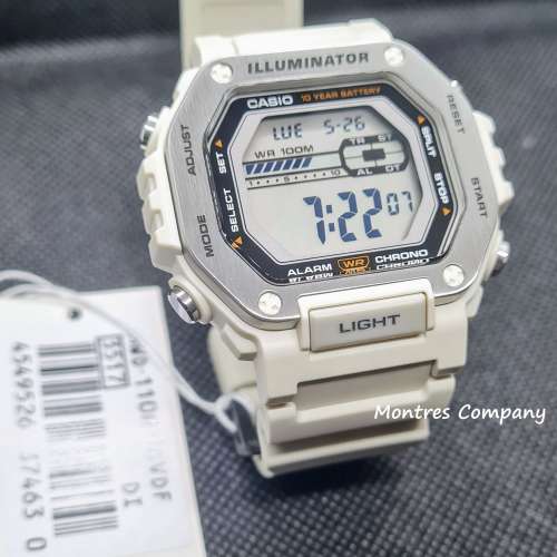 Montres Company 香港註冊公司 (31年老店) 卡西歐 CASIO 不鏽鋼錶帶 100米防水 MWD...