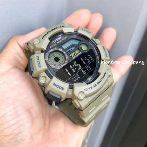 Montres Company 香港註冊公司 (31年老店) 卡西歐 CASIO WS-1500H-5B 防水 運動風 沙...