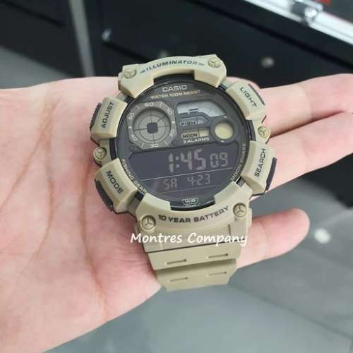 Montres Company 香港註冊公司 (31年老店) 卡西歐 CASIO WS-1500H-5B 防水 運動風 沙...