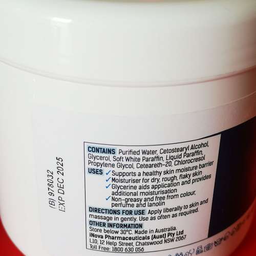 David Craig Sorbolene Cream with 10% Glycerine 500 g ( Made in Australia )