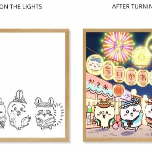 日本 Chiikawa 吉伊卡哇 小八 兔兔 太約 17*22cm 小夜燈