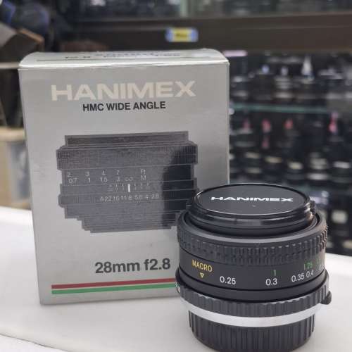 HANIMEX 28MM F2.8 MC 0.25 MACRO OLYMPUS MOUNT NEW