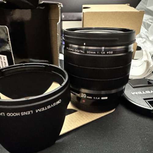 OM System M.ZUIKO Digital ED 20mm F1.4 Pro for m43 olympus panasonic omd