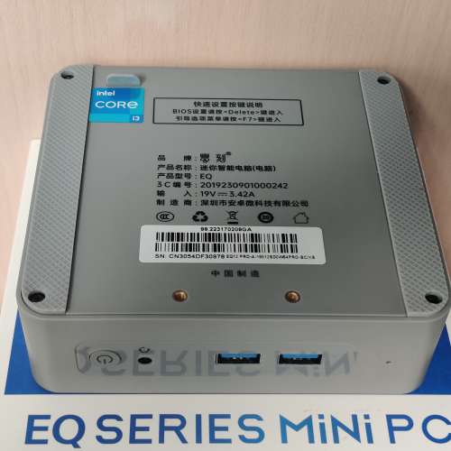 Beelink 零刻 EQ12 Pro - Intel Core i3-N305 16GB DDR5 500GB SSD - Mini PC 迷你主...