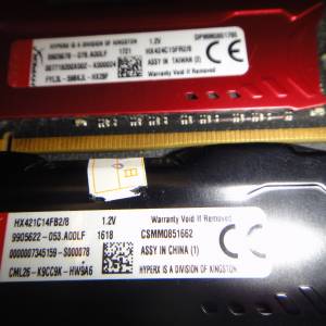 Desktop Ram Kingston  8GBx2共16GB DDR4 2133