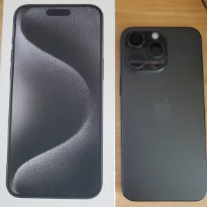 賣Iphone 15 pro max, 256gb ,黑色，香港行貨