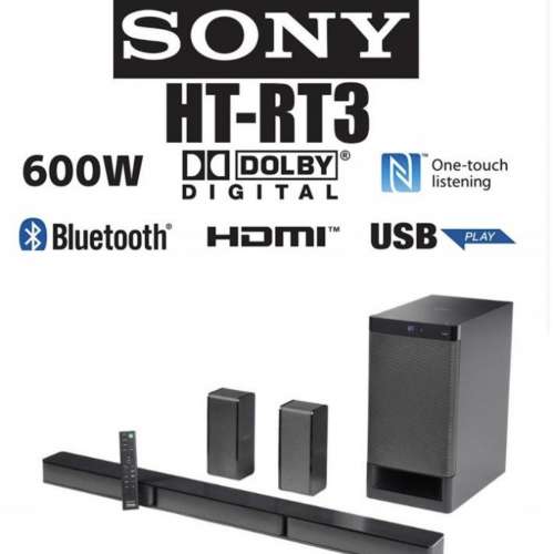 全新未使用 Sony HT-RT3  家庭影院 藍牙喇叭  5.1聲道