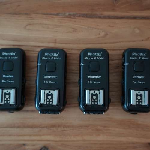 兩SET Phottix Strato II Multi 5-in-1 Trigger Set For Canon 5合1無線閃光燈引閃...