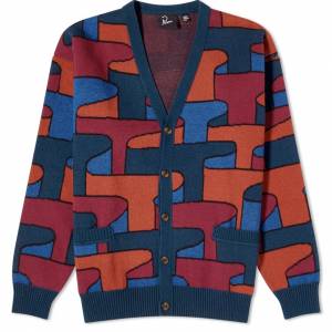 全新 PARRA 外套 有吊牌 長袖 針織衫 BY PARRA CRAYONS ALL OVER KNIT CARDIGAN 10...