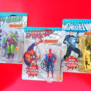 90年代 Marvel Super Heros 綠魔 Green Goblin 蜘蛛俠Spider-Man 制裁者 Punisher ...