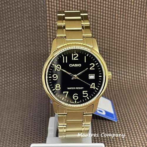 Montres Company 香港註冊公司(31年老店) 卡西歐 CASIO 不鏽鋼錶帶 MTP-V002G-1B ...