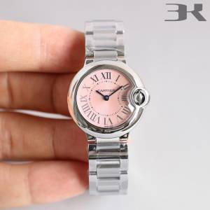 Ballon Bleu 33mm SS Pink Textured Dial