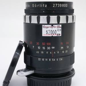 98% New Meyer Optik 100mm F2.8手動鏡頭, 深水埗門市可購買