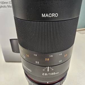 近新水貨三洋Samyang 100mm F2.8 ED UMC Macro for Sony e