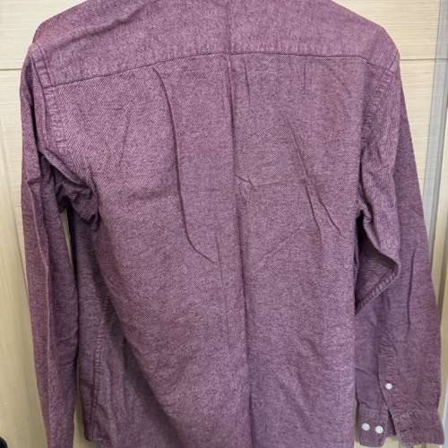 日本牌子 紅色 羊毛 恤衫 男裝 中碼