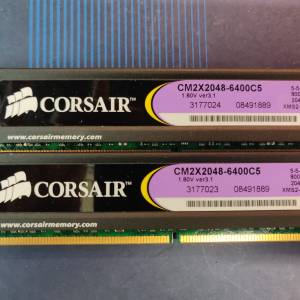 CORSAIR CM2X2048-6400 C5 800Mhz DDR2 2GB  x2