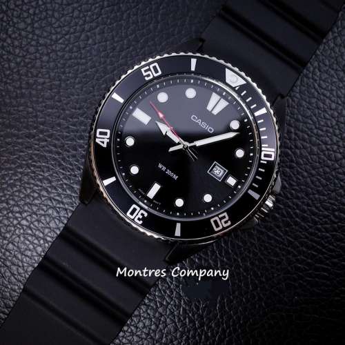 Montres Company香港註冊公司(31年老店) 卡西歐 CASIO 劍魚 50米防水 MDV-10-1A1 黑...