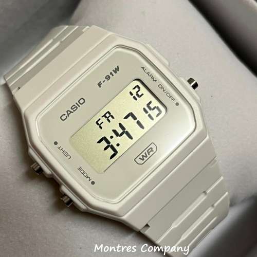 Montres Company 香港註冊公司(31年老店) 卡西歐 CASIO F-91WB-7A 防水 超長電池壽...