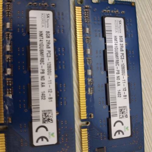 DDR3 1600. 8G X 2 PCS