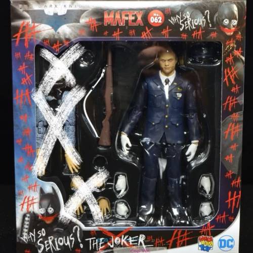 Mafex 062 Joker 小丑 Cop 警察 Verson Batman 蝙蝠俠 The Dark Knight 黑夜之神