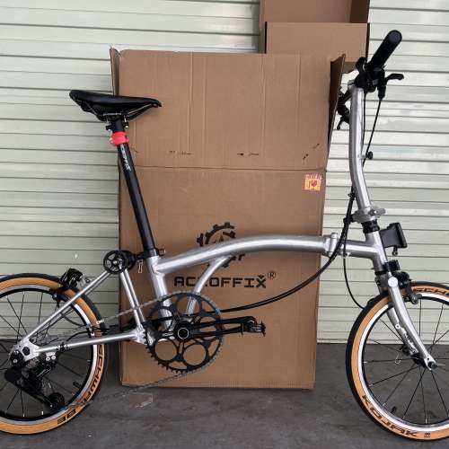 特價 2024 ACEOFFIX 升級PRO版 5速 16吋349 鋁合金國布 鋁布 折叠車 送叮叮前後蛙燈
