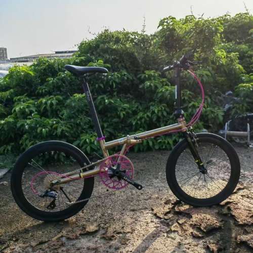 全新 C夾款 FNHON GUST FGC 2010 TIAGRA 10速 20吋 451 鉻鉬鋼架 折叠車 送水架前後...