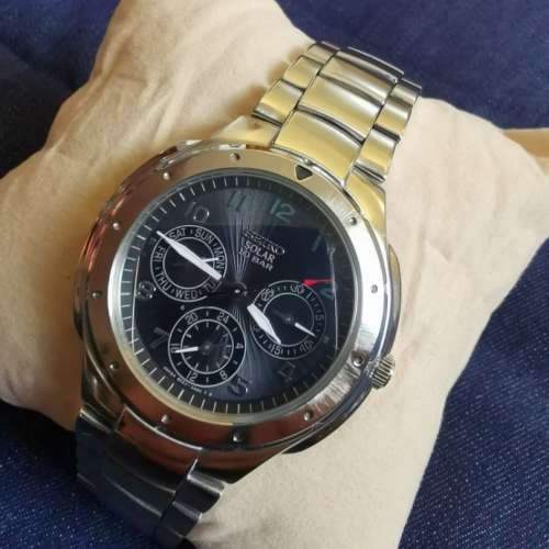 Seiko Solar Watch 精工光動能男裝鋼帶手錶