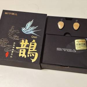 99新 Sivga Audio Que 鵲 鍍鈹振膜動圈耳機 7月買行貨長保 只試聲 無出街 + KZ Lib...