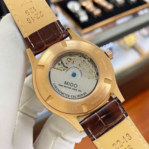 -MIDO 男士腕錶 殼套 頂級版316精鋼L 錶帶 316L精鋼錶帶 小牛皮錶帶