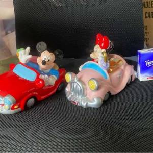 全新, Disney ( 瓷器 )公仔車一對