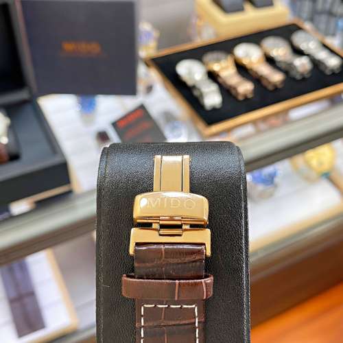 美度-MIDO 男士腕錶 殼套 頂級版316精鋼L 錶帶 316L精鋼錶帶 小牛皮錶帶