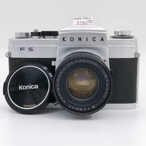 98% New Konica FS + 52mm F1.8 菲林相機套裝, 深水埗門市可購買